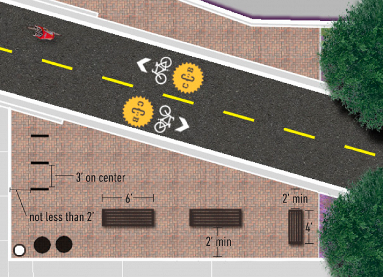 Some design and streetscape specifications for the Capital City Bikeway on Jackson Street
