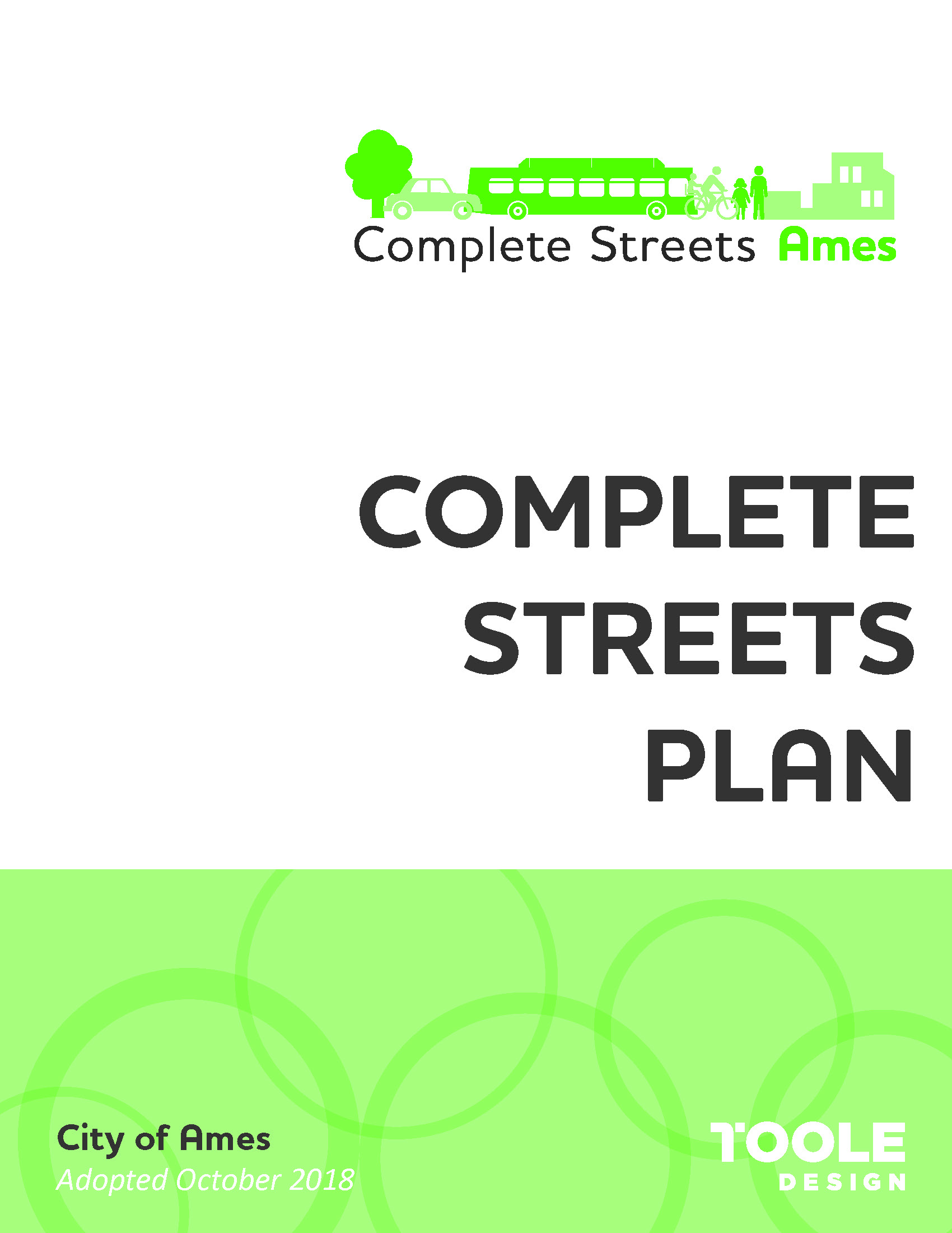 Ames Complete Streets cover