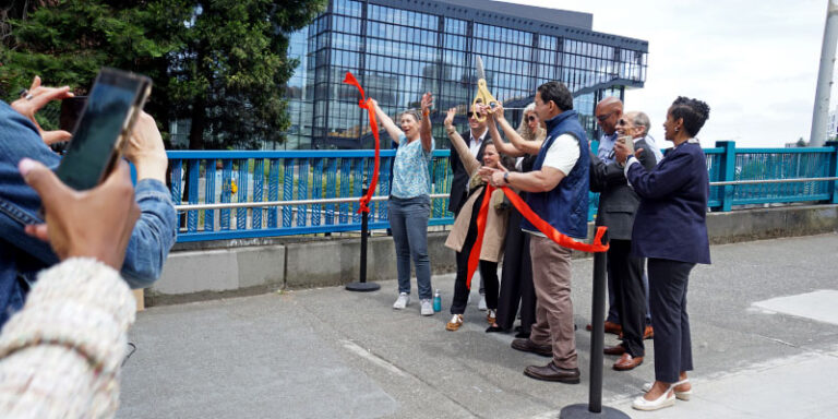 Celebrating Pike-Pine Streetscape's ribbon cutting