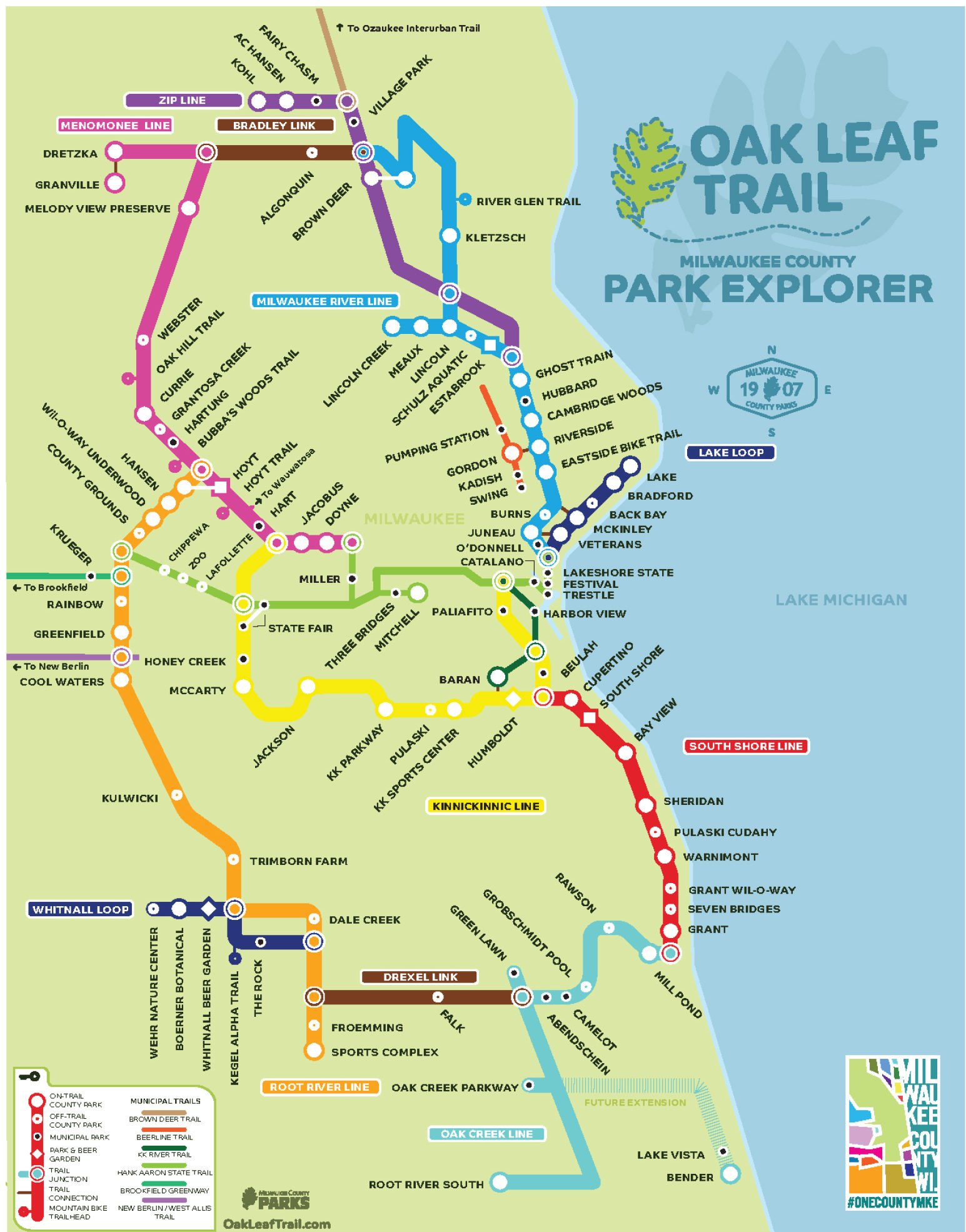 Oak Leaf Trail Map