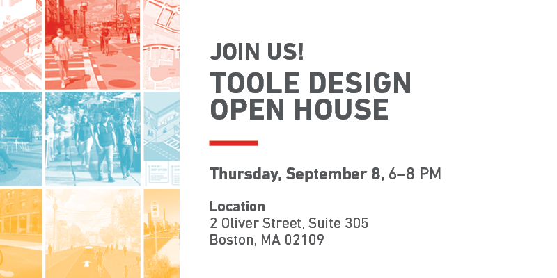 Toole Design Open House Thursday, 9/8, 6-8PM