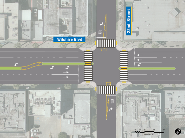 Concept design for Wilshire Boulevard and 22nd Street