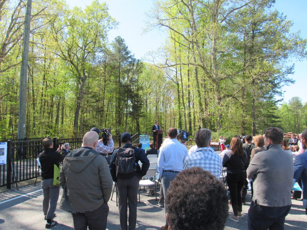 Groundbreaking for a 4.8 mile segment of the Fall Line Trail