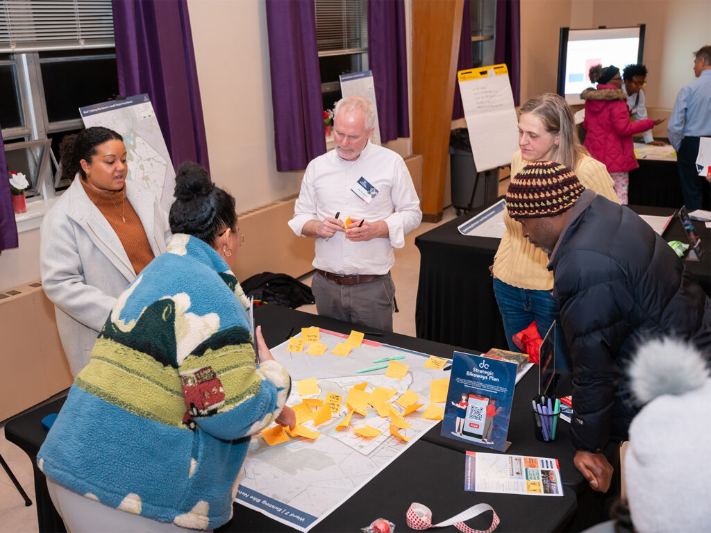 Dan participating in DDOT's Strategic Bikeways Plan public engagement