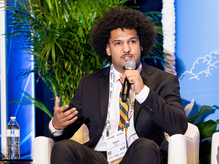Robert speaking at the COMTO Annual Meeting (Courtesy of COMTO)